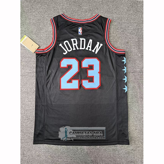 Camiseta Chicago Bulls Michael Jordan NO 23 Ciudad 2025-26 Negro
